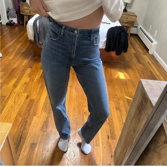 Abercrombie & fitch 90’s straight ultra high rise size 26/2R curve love - Picture 3 of 5